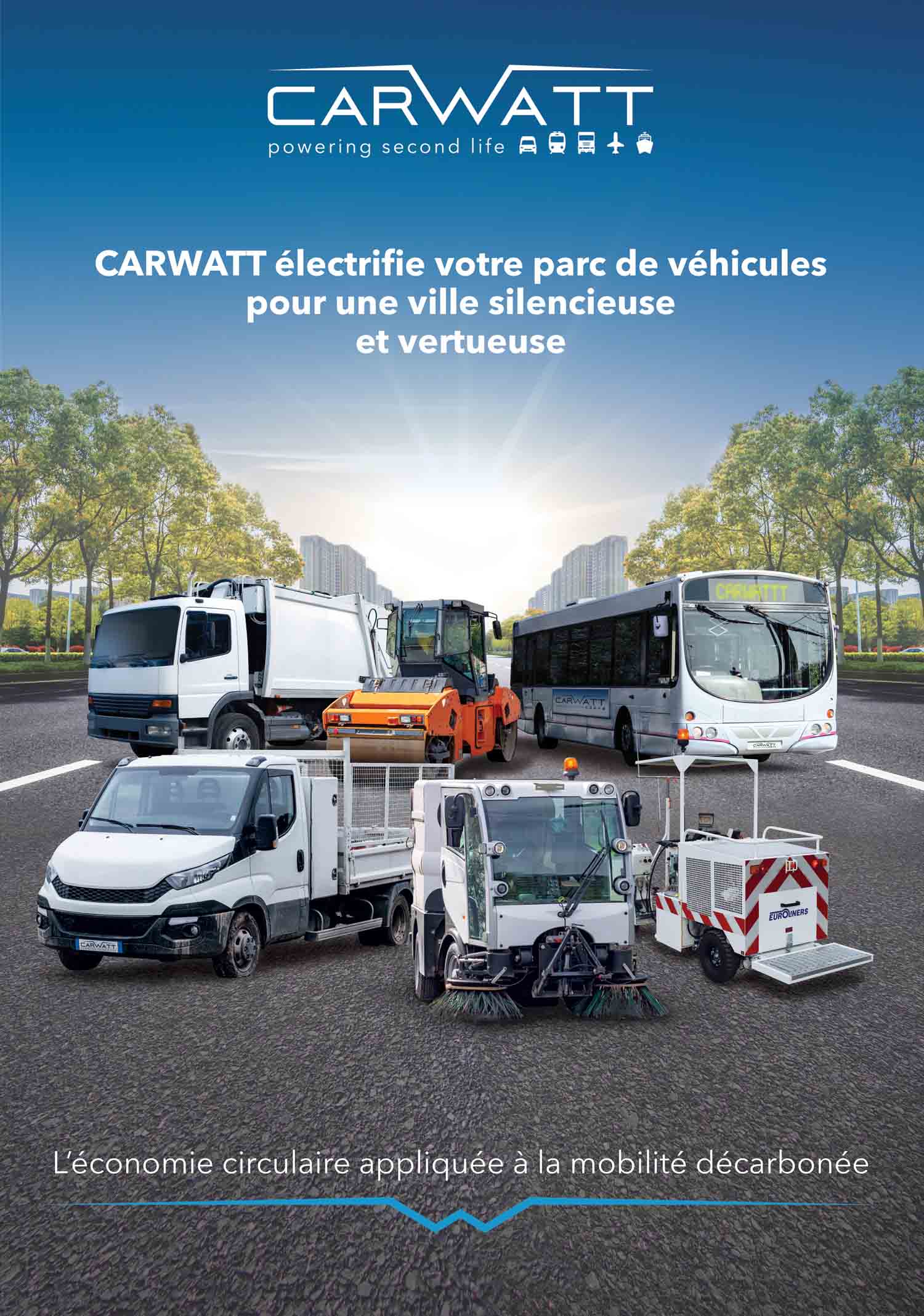CARWATT - Transformation du thermique en électrique des véhicules industriels et de transport