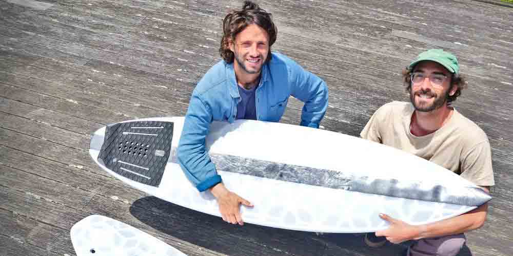 Anglet : Wyve surfboard fabrique des planches de surf bio sourcées en impression 3 D